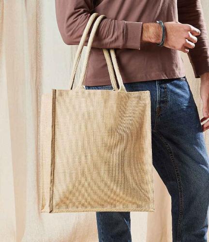 W Mill Jute Boutique Shopper - Natural - ONE